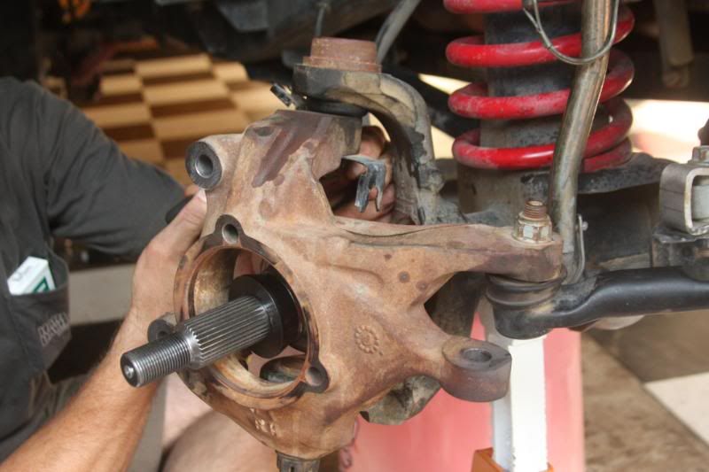 CVJoint axle shafts installed + HD Tie Rod + Outer Tube Seals JK